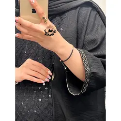 مانتو کفتان جلو کارشده طرح ترگل