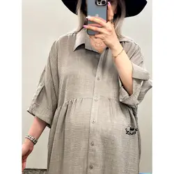 مانتو پیراهنی تمام دکمه