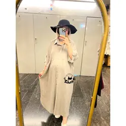 مانتو پیراهنی تمام دکمه