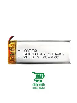 🔋باتری پلیمری 301845 - 190mAh⚡️باتری هندزفری⚡️باتری اسپیکر⚡️GPS