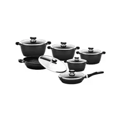 سرویس قابلمه گرانیت 12 پارچه زرساب مدل گریپ