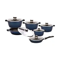 سرویس قابلمه گرانیت 12 پارچه زرساب مدل گریپ