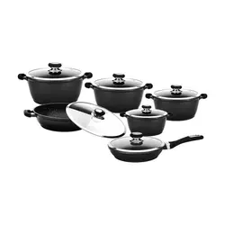 سرویس قابلمه گرانیت 12 پارچه زرساب مدل گریپ