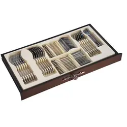 سرویس قاشق و چنگال 116 پارچه ناب استیل مدل ونیز