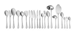 سرویس قاشق و چنگال 116 پارچه ناب استیل مدل ونیز