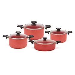 سرویس قابلمه و تابه 8 پارچه زرساب مدل ویولت