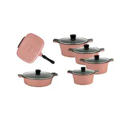 سرویس قابلمه و تابه دسینی 12 پارچه مدل رجینا