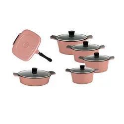 سرویس قابلمه و تابه دسینی 12 پارچه مدل رجینا