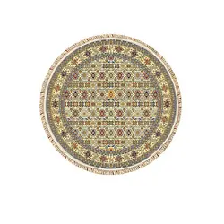 فرش ابریشمی 4 متری کرامتیان مدل ستاره کرم سری پارسیا