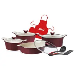 سرویس قابلمه 12 پارچه بایو گرانیت کاندید مدل اسکار