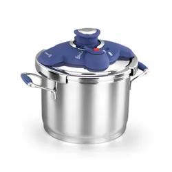 زودپز استیل 6 لیتری کرکماز مدل فلورا آبی