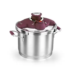 زودپز استیل 6 لیتری کرکماز مدل فلورا بنفش