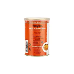 کنسرو لوبیا چیتی در سس گوجه فرنگی هپی فارم 400 گرمی