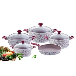 سرویس 9 پارچه فالز با پوشش داخلی گرانیت مدل پنبه