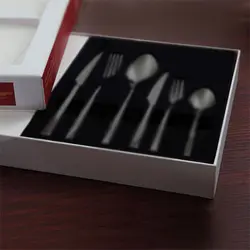 سرویس 36 پارچه قاشق و چنگال قطره چینی زرین