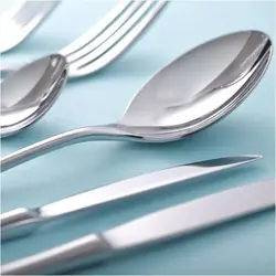 سرویس 36 پارچه قاشق و چنگال قطره چینی زرین
