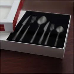 سرویس 36 پارچه قاشق و چنگال سیلور پلیت چینی زرین