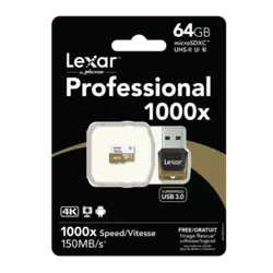 Lexar® Professional 1000x UHS-II 64GB