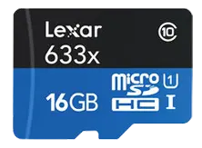 Lexar® High-Performance 633x UHS-I 16GB