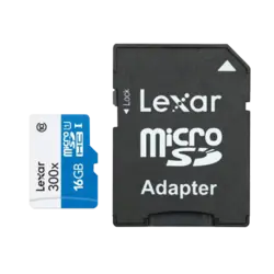 Lexar® High-Performance 300x UHS-I 16GB