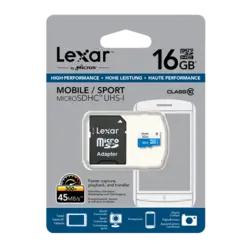 Lexar® High-Performance 300x UHS-I 16GB