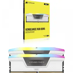 رم Corsair Vengeance RGB DDR5 32GB Dual 5600MHz CL36 - White - رایانه آبی