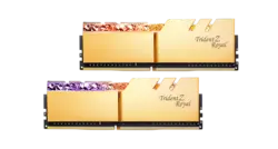 رم کامپیوتر جی اسکیل مدل Trident Z Royal Gold DDR4 3600MHz CL18 ظرفیت 64 گیگابایت