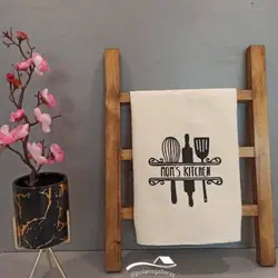 نردبان چوبی جاحوله ودستمال