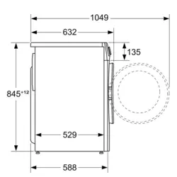 ماشین لباسشویی بوش مدل BOSCH WGA142XVGC