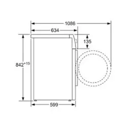 ماشین لباسشویی بوش مدل WAT2848XGC