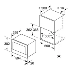 مایکروویو توکار بوش مدل BFL634GB1