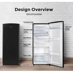 یخچال تک درب هایسنس ( نقره ایی ، قرمز ، مشکی ) چین مدل RR229 – فروشگاه برندزون