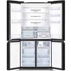 یخچال و فریزر 4 درب هیتاچی ( مشکی شیشه ای ) مدل R-wb720 _ gbk ظرفیت 32 فوت