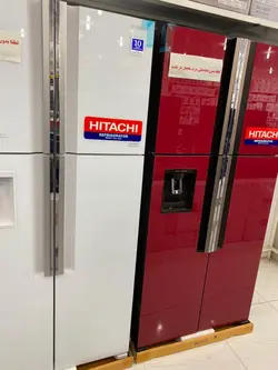 یخچال و فریزر 4 درب ( قرمز شیشه ای) هیتاچی مدل R-w760- grd