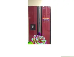 یخچال و فریزر 4 درب ( قرمز شیشه ای) هیتاچی مدل R-w760- grd