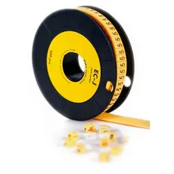 حروف سیم حلقه ای یا گرد A تا Z برای سیم 6 تا 10 EC3کد (بسته 9100تایی)