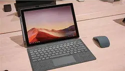 تبلت مایکروسافت مدل Surface Pro 7 Plus - F ظرفیت 512 گیگابایت به همراه کیبورد Black Type Cover