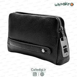 کیف پول چرمی مردانه با زیپ اثر انگشتی Fipilock FL V1
