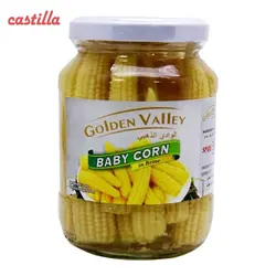 کنسرو ذرت (بیبی کورن) گلدن ولی 340 گرم