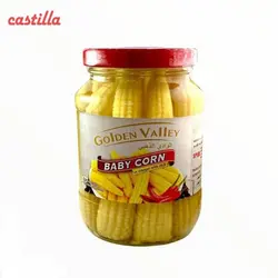 کنسرو ذرت کوچگ (بیبی کورن) تند گلدن ولی 340 گرم
