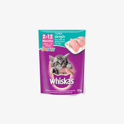 پوچ بچه گربه ویسکاس  طعم ماهی Whiskas