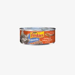 کنسرو گربه با طعم مرغ و سالمون Friskies فریسکیز  ۱۵۰ گرم