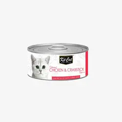 کنسرو غذای گربه کیت کت با طعم ماهی تن و خرچنگ KitCat Tuna &amp; Crabstick