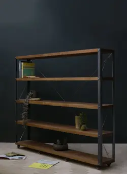 دیوایدر دکوراتیو چوب و فلز کد 8632 - فروشگاه اینترنتی صنایع چوبی چیرشاپ | فروشگاه میز و صندلی چیرشاپ