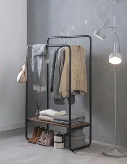 رگال لباس چوب و فلز کد 8512 - فروشگاه اینترنتی صنایع چوبی چیرشاپ | فروشگاه میز و صندلی چیرشاپ