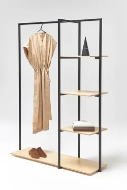 رگال لباس چوب و فلز کد 8527 - فروشگاه اینترنتی صنایع چوبی چیرشاپ | فروشگاه میز و صندلی چیرشاپ