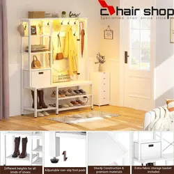 رگال لباس چوب و فلز کد9944 - فروشگاه اینترنتی صنایع چوبی چیرشاپ | فروشگاه میز و صندلی چیرشاپ