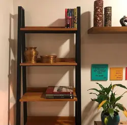 کتابخانه چوب و فلز کد 9823 - فروشگاه اینترنتی صنایع چوبی چیرشاپ | فروشگاه میز و صندلی چیرشاپ