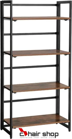 کتابخانه و استند ویترنین چوب و فلز کد 9843 - فروشگاه اینترنتی صنایع چوبی چیرشاپ | فروشگاه میز و صندلی چیرشاپ