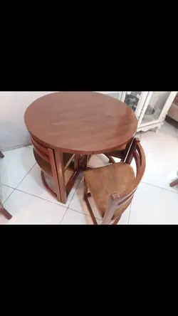 میز و صندلی کمجا با چوب  4 نفره کد5846 درجه یک